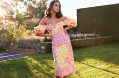 Gazania Off the Shoulder Dress