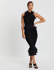 Meikai High Neck Lace Midi